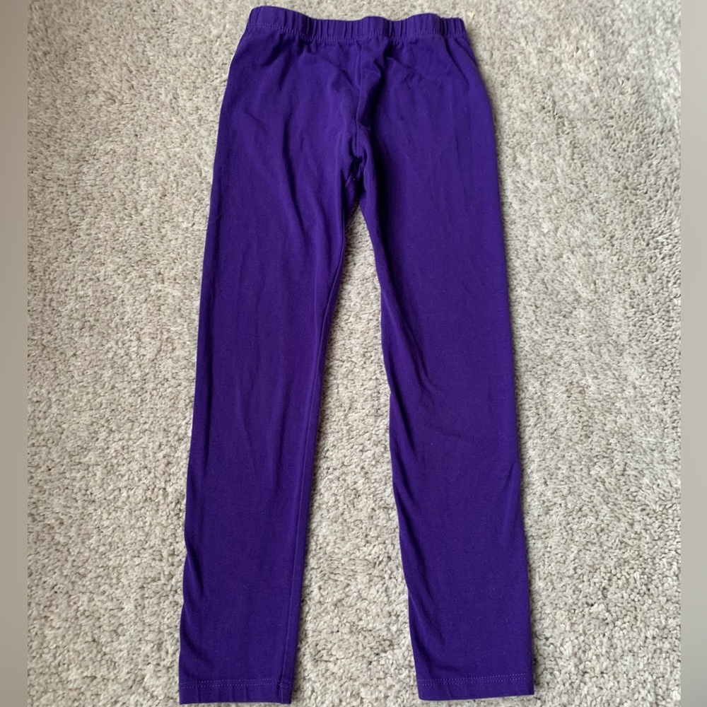 🎆🎇3for$9 Children’s Place purple leggings- M 7/8 - Picture 3 of 5